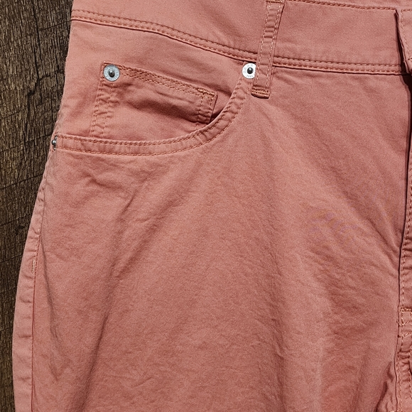 Brax Ultralight Mens Pants Cadiz Straight Size 32/34 Peach 26" Inseam - Picture 7 of 13